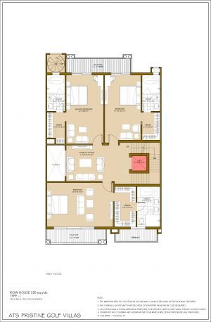 ATS Pristine Golf Villas floor Plan