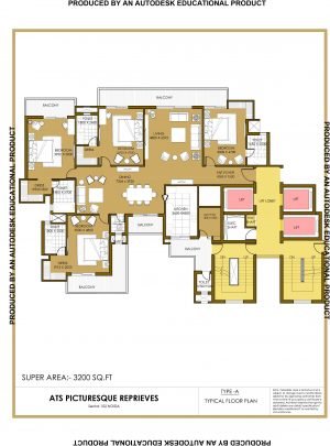 Type A floor plan layout